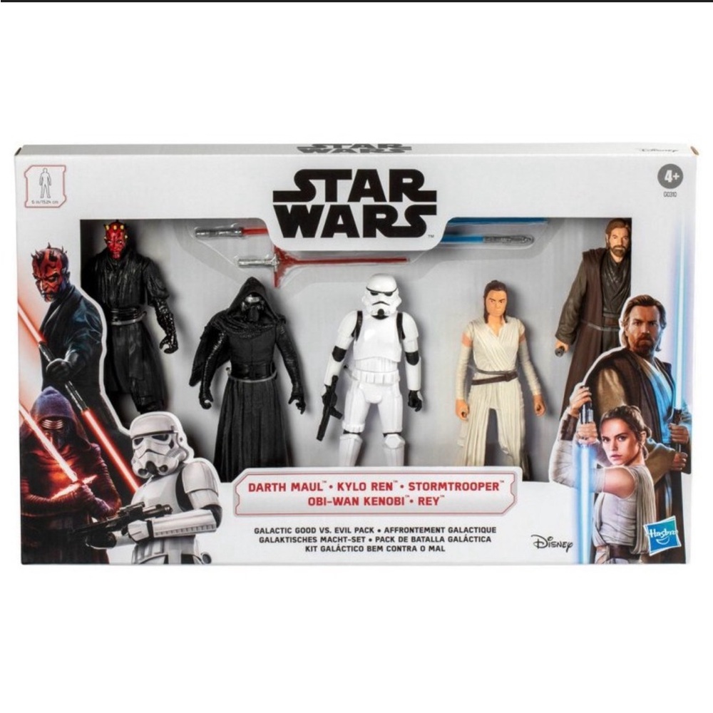 Hasbro Star Wars Galactic Action Figure Set - Black, White, Red